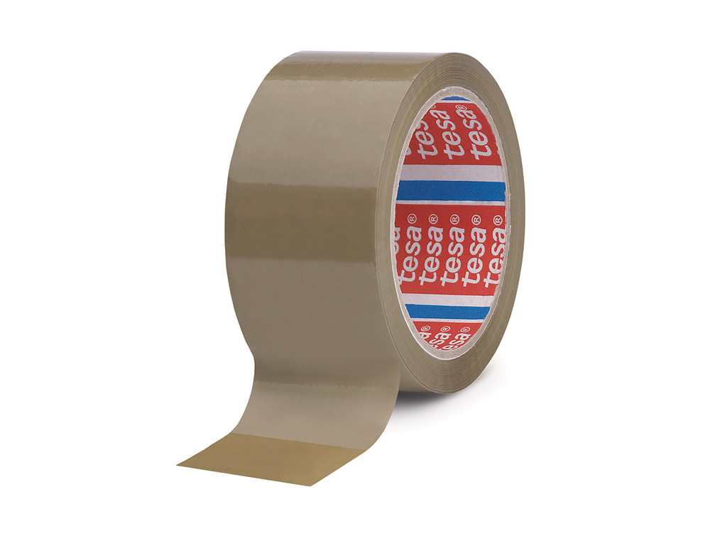 CINTA ADHESIVA TESA MARRON PP 132 MT X 50 MM PARA EMBALAJE