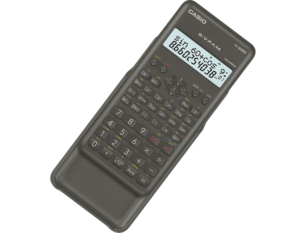CALCULADORA CASIO FX-82MSII CIENTIFICA 240 FUNCIONES PANTALLA DE DOS LINEAS