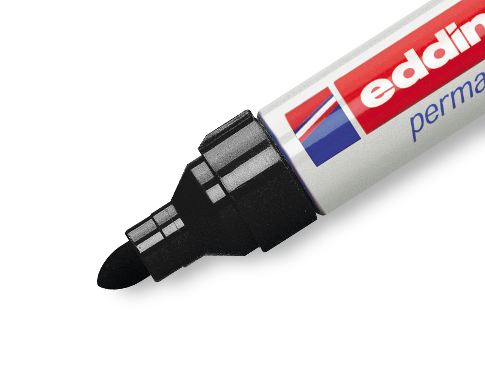 ROTULADOR EDDING PUNTA FIBRA PERMANENTE 550 NEGRO N.1 PUNTA REDONDA RECARGABLE