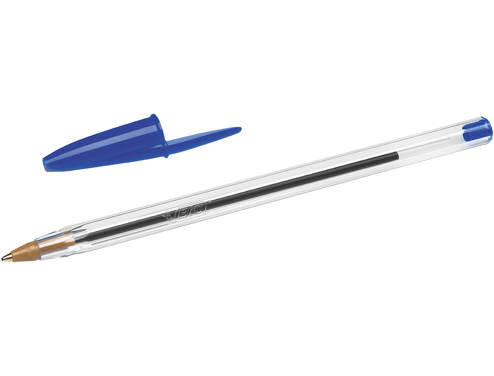 BOLIGRAFO BIC CRISTAL ORIGINAL TINTA AZUL BOLSA DE 5 UNIDADES