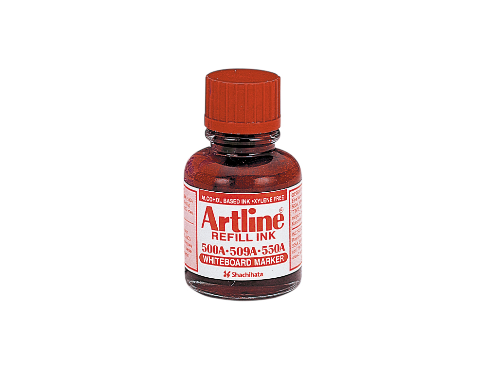 TINTA ARTLINE ROJO PARA ROTULADOR PIZARRA BLANCA 500A BOTE 20 ML