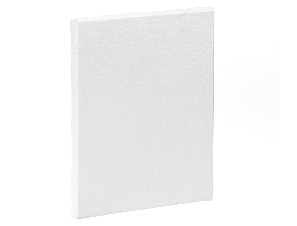 BASTIDOR LIDERPAPEL6F LIENZO GRAPADO TRASERO ALGODON 100% MARCO PAWLONIA 1,8X3,8 CM BORDES MADERA 41X33 CM