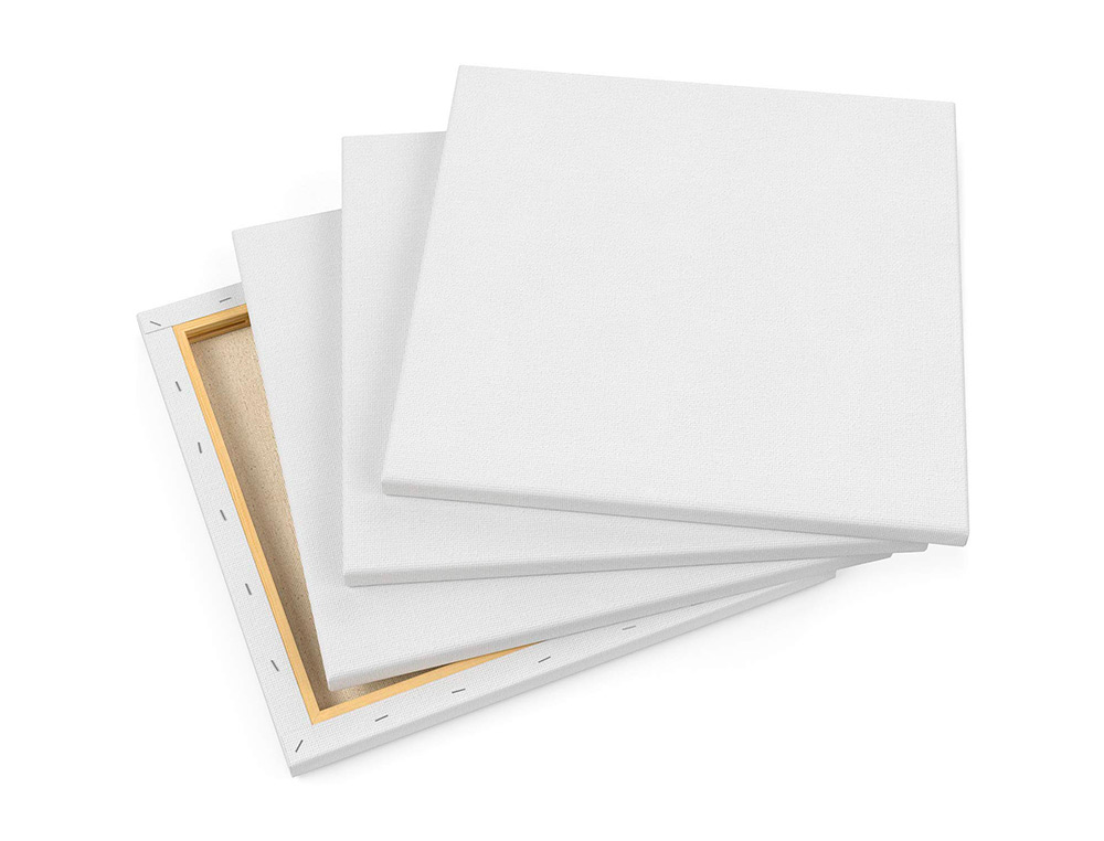 BASTIDOR LIDERPAPEL6F LIENZO GRAPADO TRASERO ALGODON 100% MARCO PAWLONIA 1,8X3,8 CM BORDES MADERA 41X33 CM