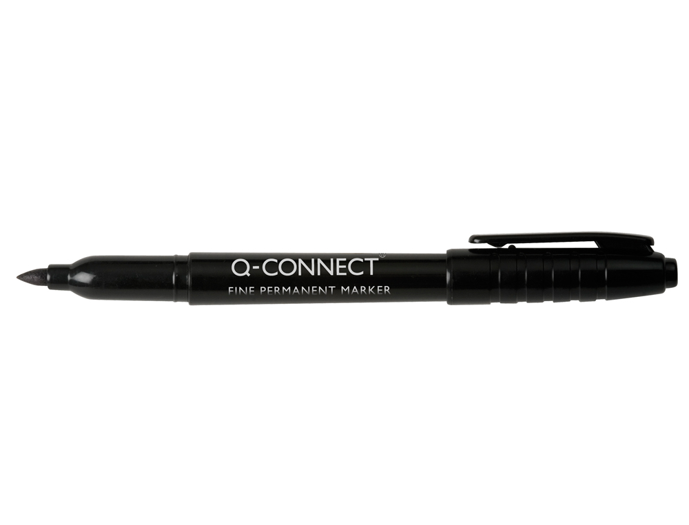 ROTULADOR Q-CONNECT PARA CD/DVD PUNTA FIBRA PERMANENTE NEGRO PUNTA REDONDA 1 MM