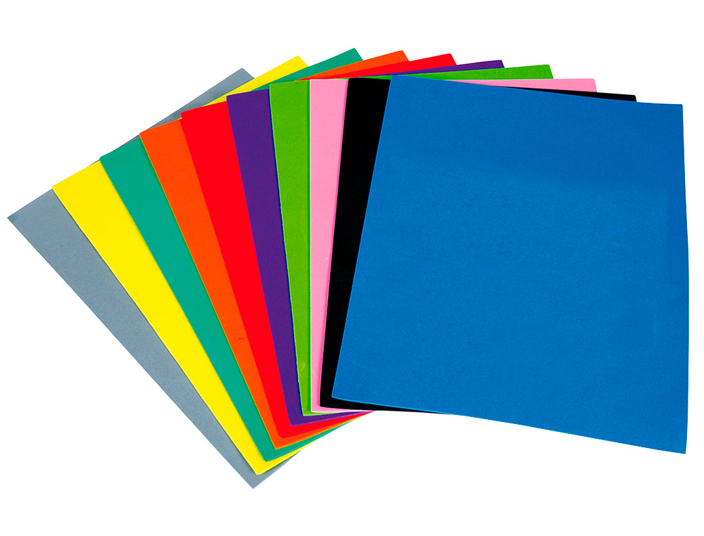 GOMA EVA LIDERPAPEL 50X70CM 60G/M2 ESPESOR 1.5MM AMARILLO