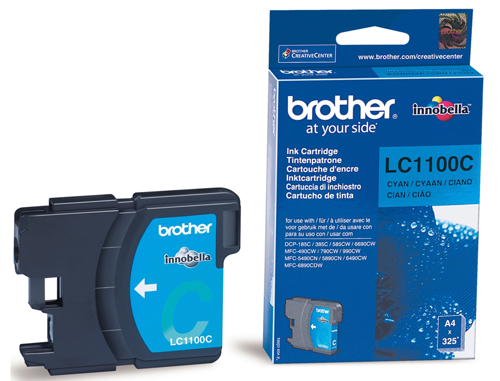 INK-JET BROTHER LC-1100C CYAN 325 PAG