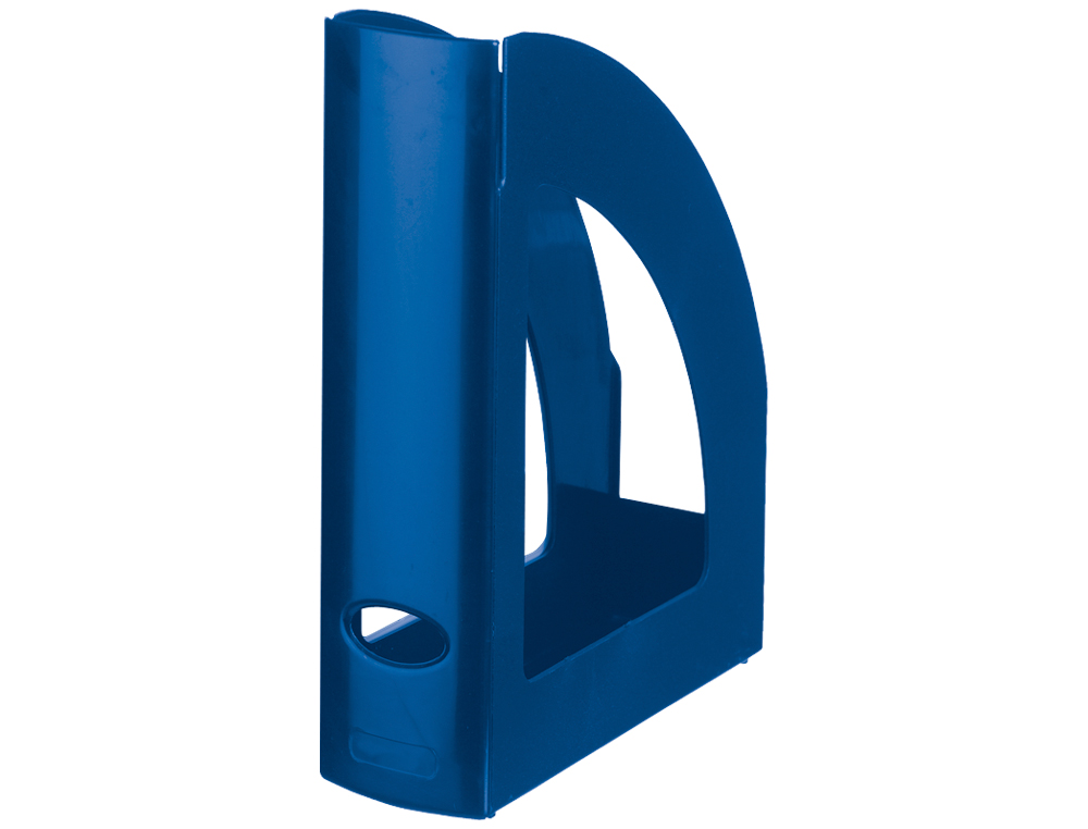 REVISTERO PLASTICO Q-CONNECT AZUL OPACO