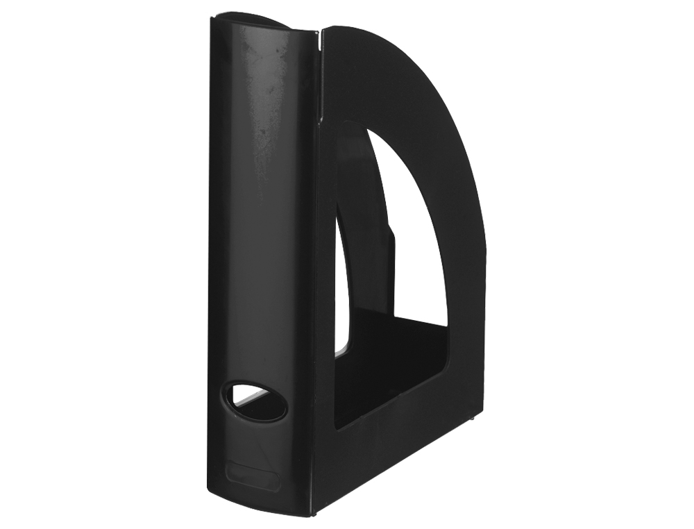 REVISTERO PLASTICO Q-CONNECT NEGRO OPACO 100% RECICLADO
