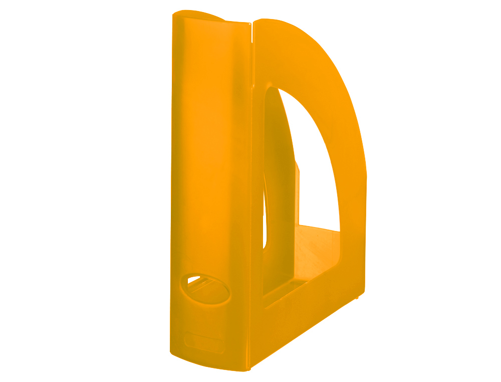 REVISTERO PLASTICO Q-CONNECT NARANJA TRANSLUCIDO