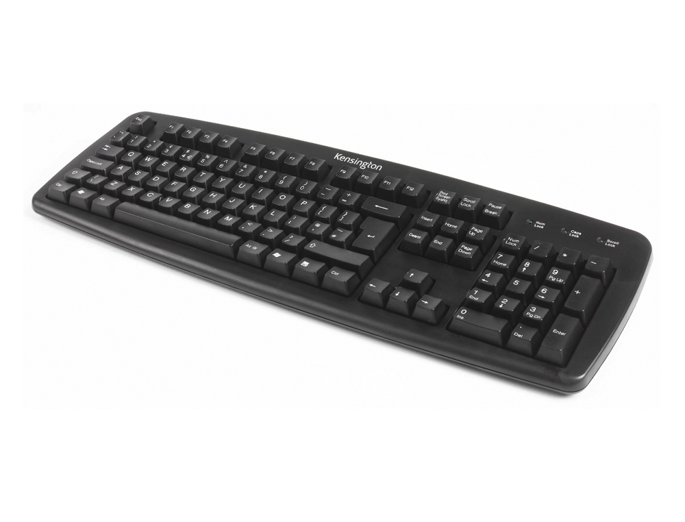 TECLADO VALUE KENSINGTON COLOR NEGRO 480X175X40MM TECNOLOGIA USB