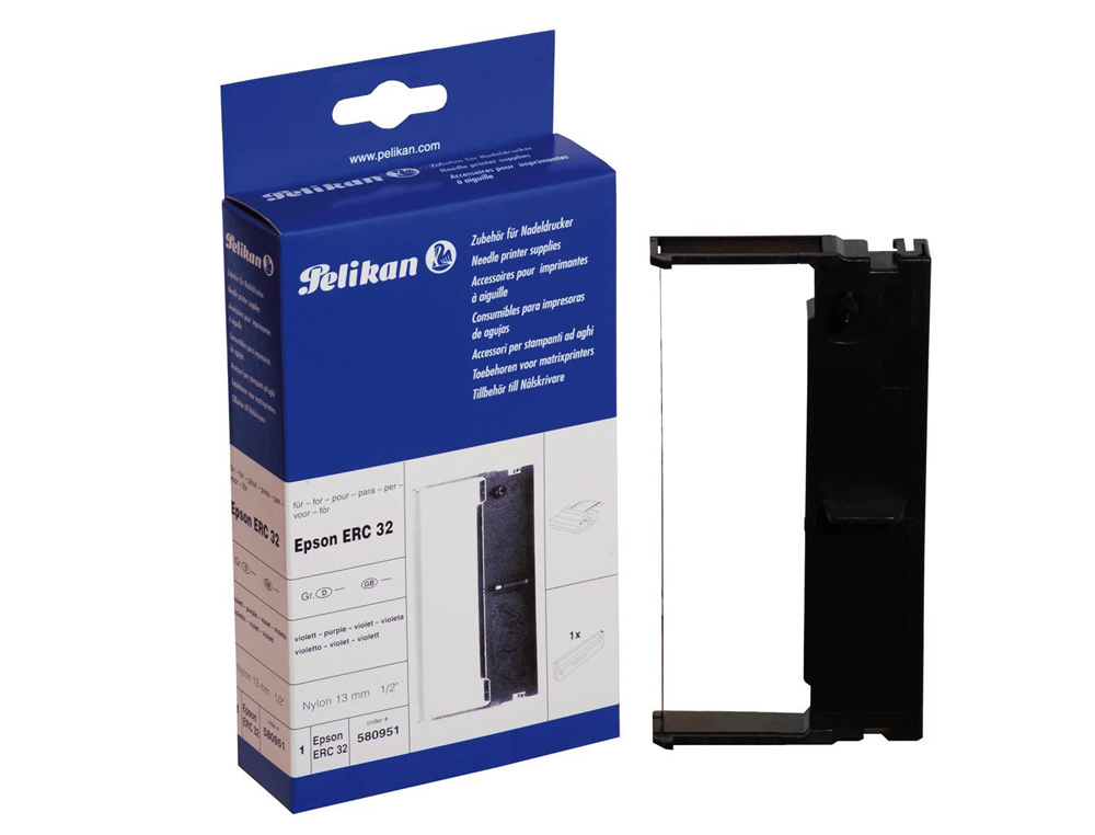 CINTA IMPRESORA PELIKAN PARA EPSON ERC 32 VIOLETA