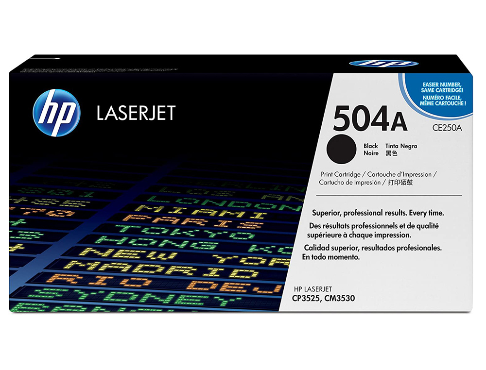 TONER HP LASERJET COLOR CP3525 NEGRO 5.000 PAG
