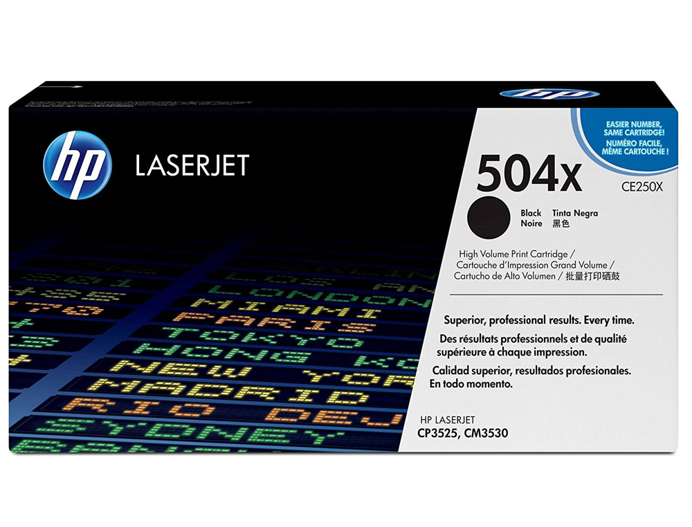 TONER HP LASERJET COLOR CP3525 NEGRO 10.500 PAG