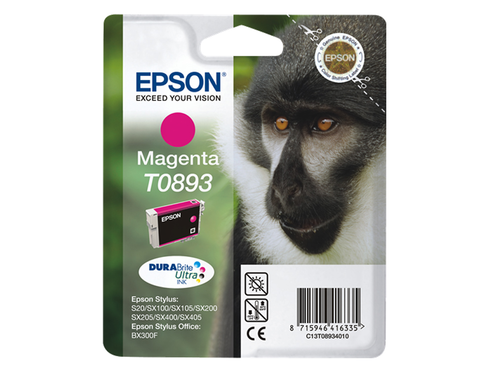 INK-JET EPSON T0893 MAGENTA STYLUS S20 / SX-100 / SX-110