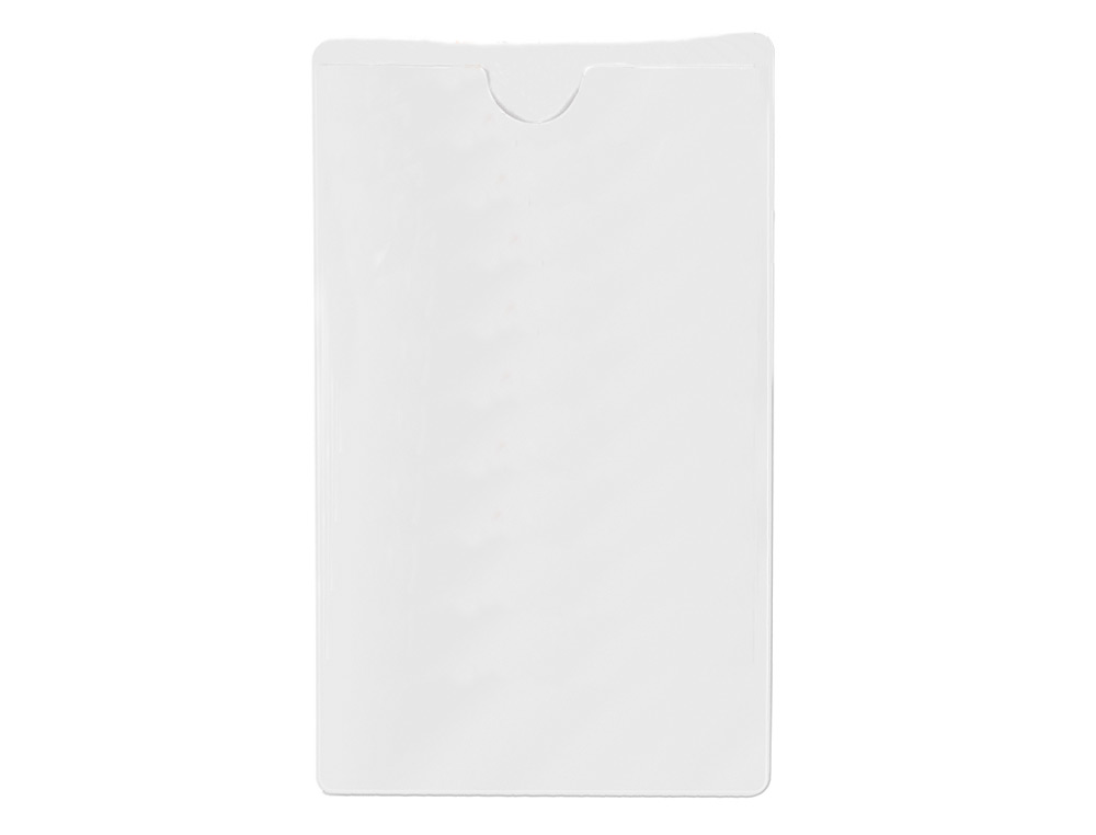 FUNDA AUTOADHESIVA Q-CONNECT PARA TARJETAS DE VISITA 60X95MM PACK DE 10 UNIDADES