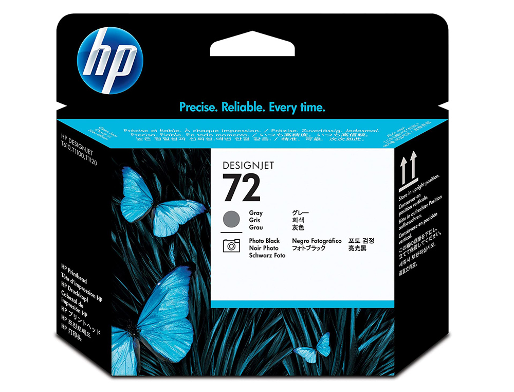 INK-JET HP 72 CABEZAL GRIS Y NEGRO FOTO DESIGNJET T610/1100