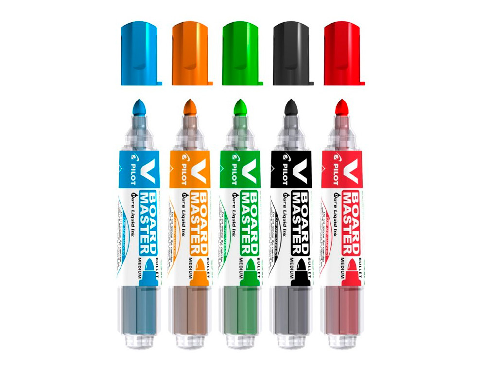 ROTULADOR PILOT V BOARD MASTER PARA PIZARRA BLANCA NEGRO TINTA LIQUIDA TRAZO 2,3MM