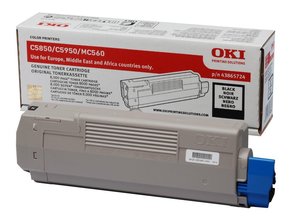 TONER OKI C5850/5950/MC560 NEGRO -8000PAG- TYPE C11