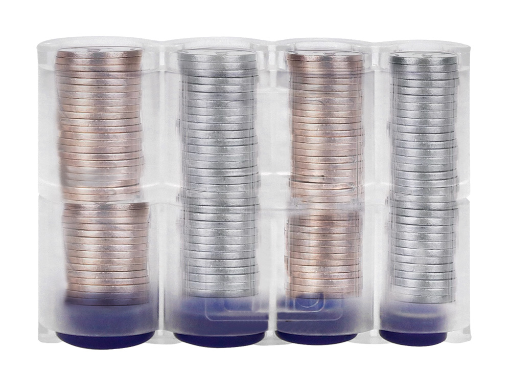 PORTAMONEDAS Q-CONNECT CON MUELLE VALIDO PARA 8 FRACCIONES DE EUROS