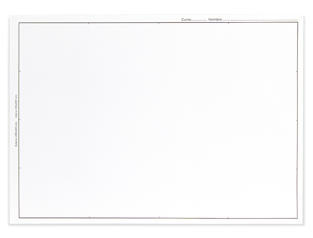 PAPEL DIBUJO LIDERPAPEL 210X297MM 150G/M2 SIN RECUADRO PACK DE 10 HOJAS