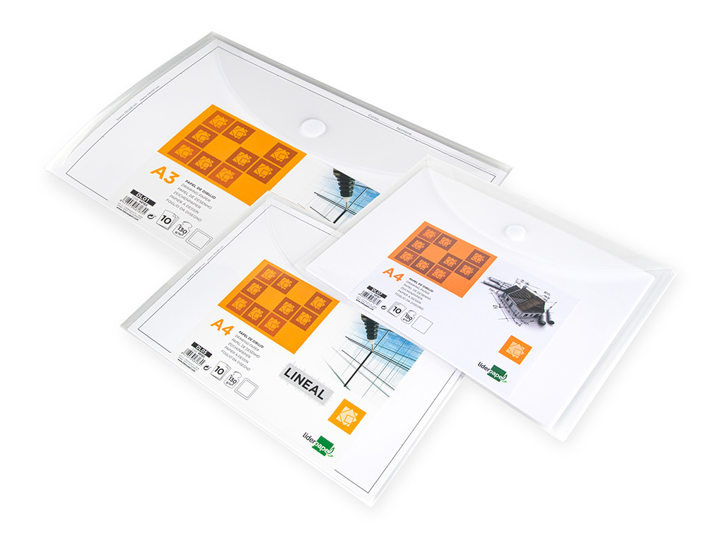 PAPEL DIBUJO LIDERPAPEL 210X297MM 150G/M2 SIN RECUADRO PACK DE 10 HOJAS