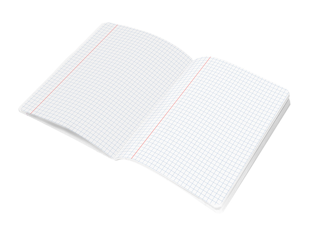 LIBRETA ESCOLAR LIDERPAPEL SCRIPTUS 48H DIN A5 CUADRO 6 MM PAPEL 90 GR SIN MARGEN