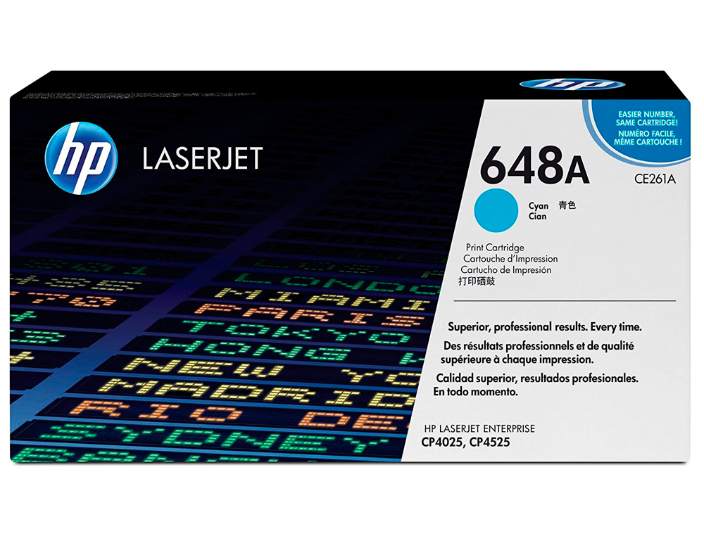 TONER HP COLOR LASERJET CP4025/CP4525 -CE261A- CIAN 11.000 PAGS