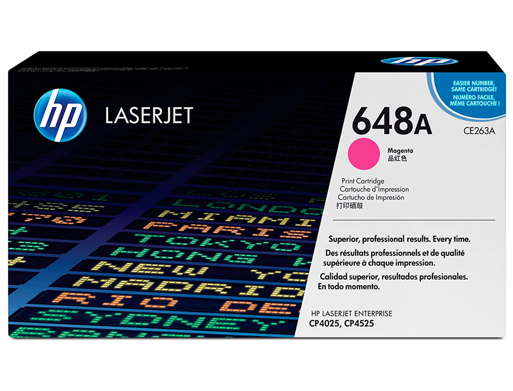 TONER HP COLOR LASERJET CP4025/CP4525 -CE263A- MAGENTA 11.000 PAGS
