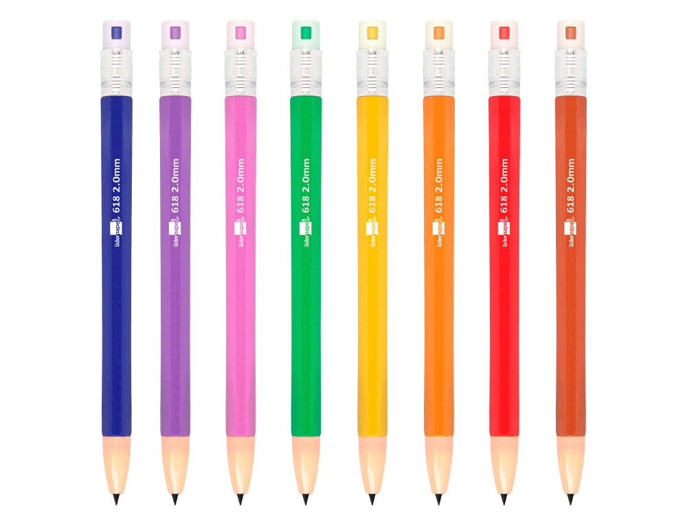 PORTAMINAS LIDERPAPEL 2 MM COLORES SURTIDOS