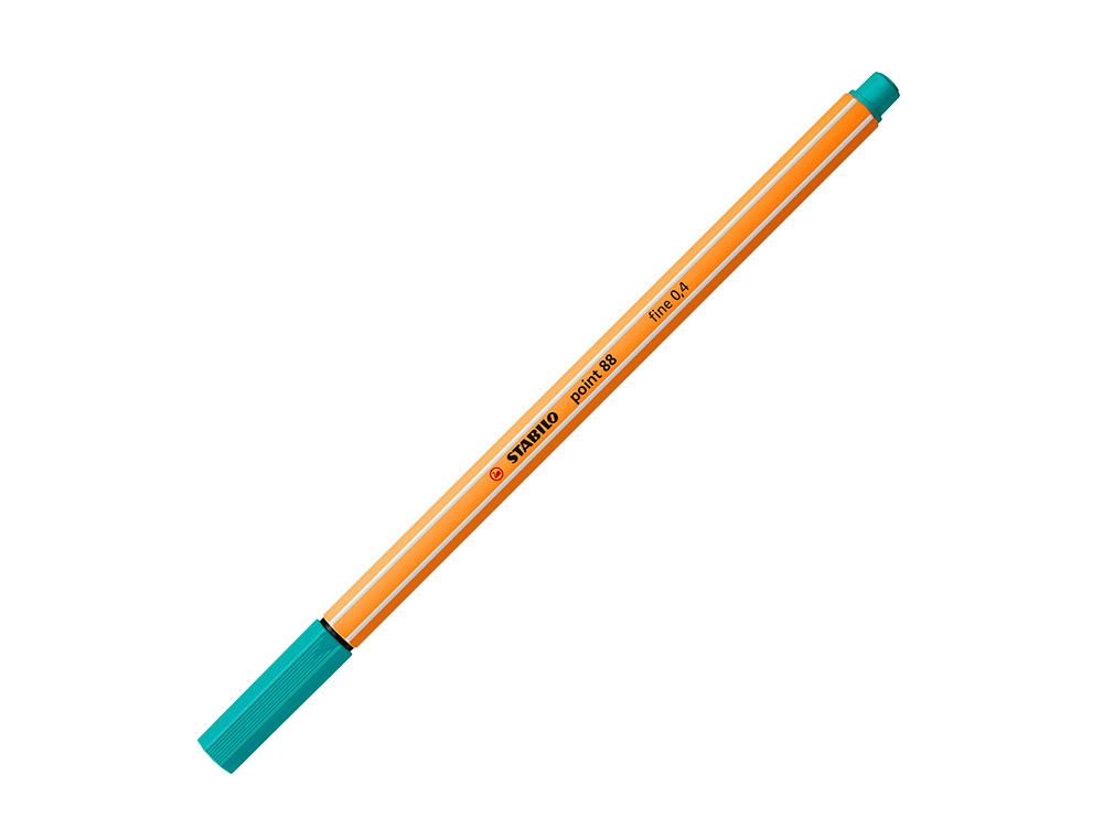 ROTULADOR STABILO PUNTA DE FIB RA POINT 88 VERDE HIELO PUNTA FINA 0,4MM