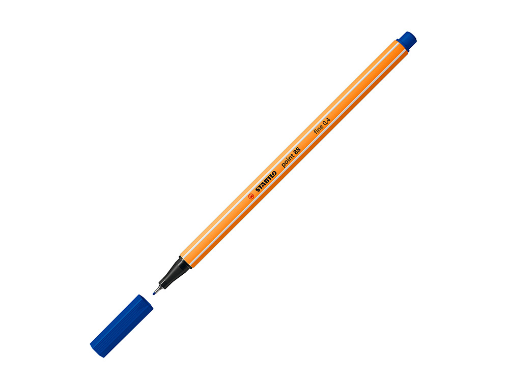 ROTULADOR STABILO PUNTA DE FIB RA POINT 88 AZUL ULTRAMAR PUNTA FINA 0,4MM