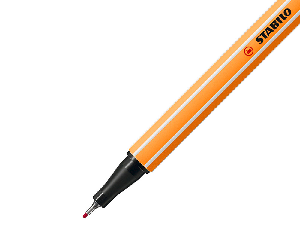ROTULADOR STABILO PUNTA DE FIB RA POINT 88 CARMIN PUNTA FINA 0,4MM
