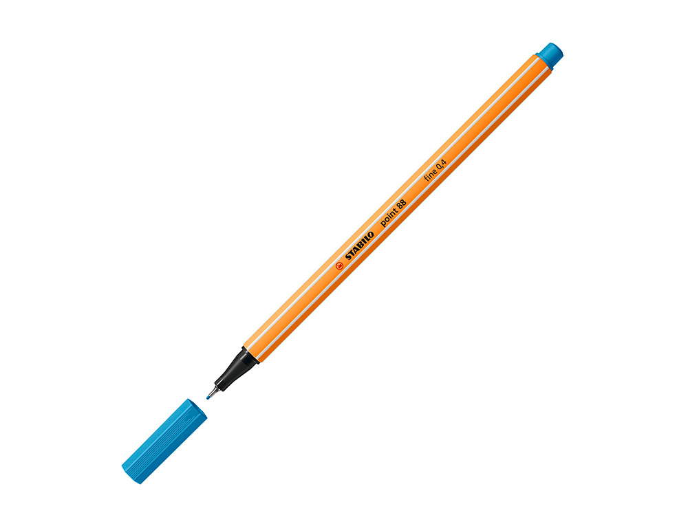 ROTULADOR STABILO PUNTA DE FIB RA POINT 88 AZUL CELESTE PUNTA FINA 0,4MM