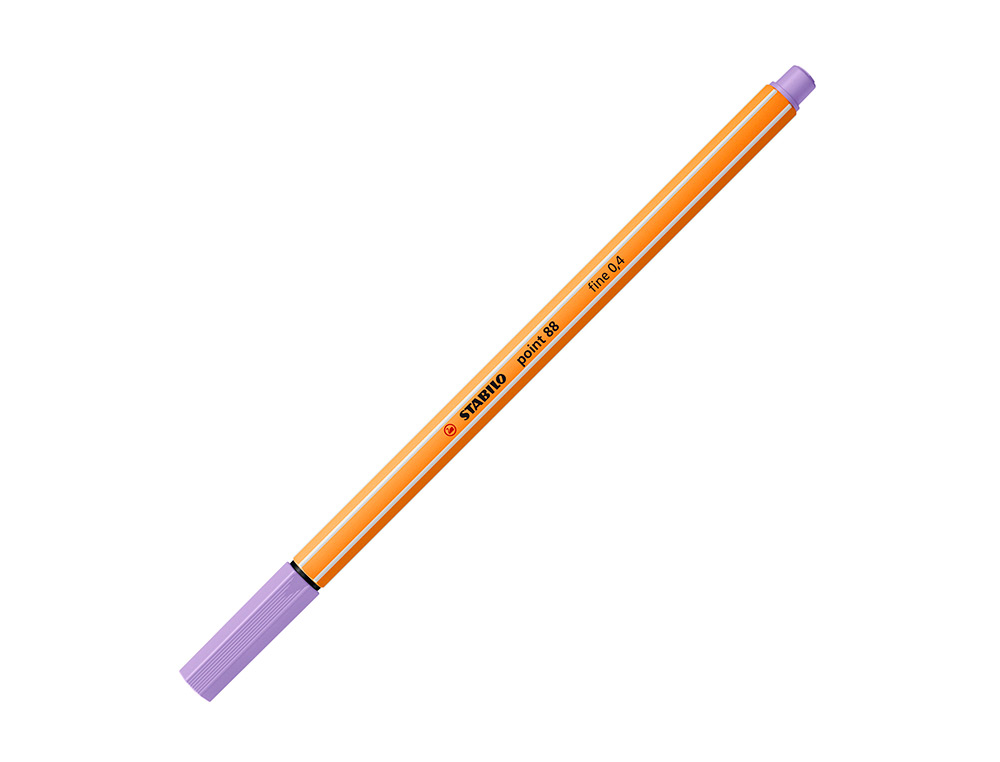 ROTULADOR STABILO PUNTA DE FIB RA POINT 88 LILA CLARO PUNTA FINA 0,4MM