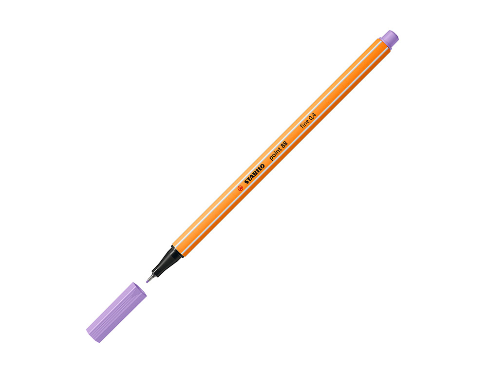 ROTULADOR STABILO PUNTA DE FIB RA POINT 88 LILA CLARO PUNTA FINA 0,4MM