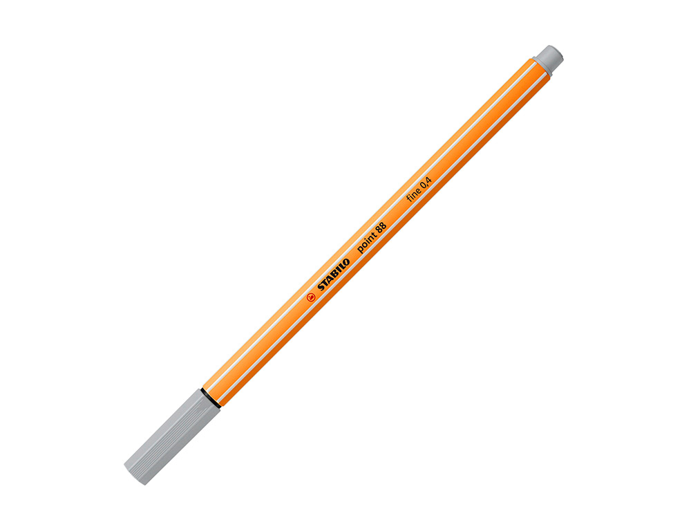 ROTULADOR STABILO PUNTA DE FIB RA POINT 88 GRIS PUNTA FINA 0,4MM