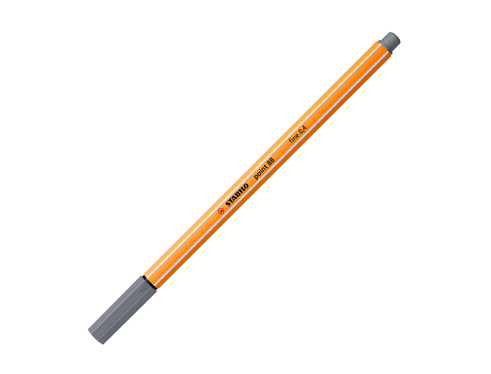 ROTULADOR STABILO PUNTA DE FIB RA POINT 88 GRIS OSCURO PUNTA FINA 0,4MM