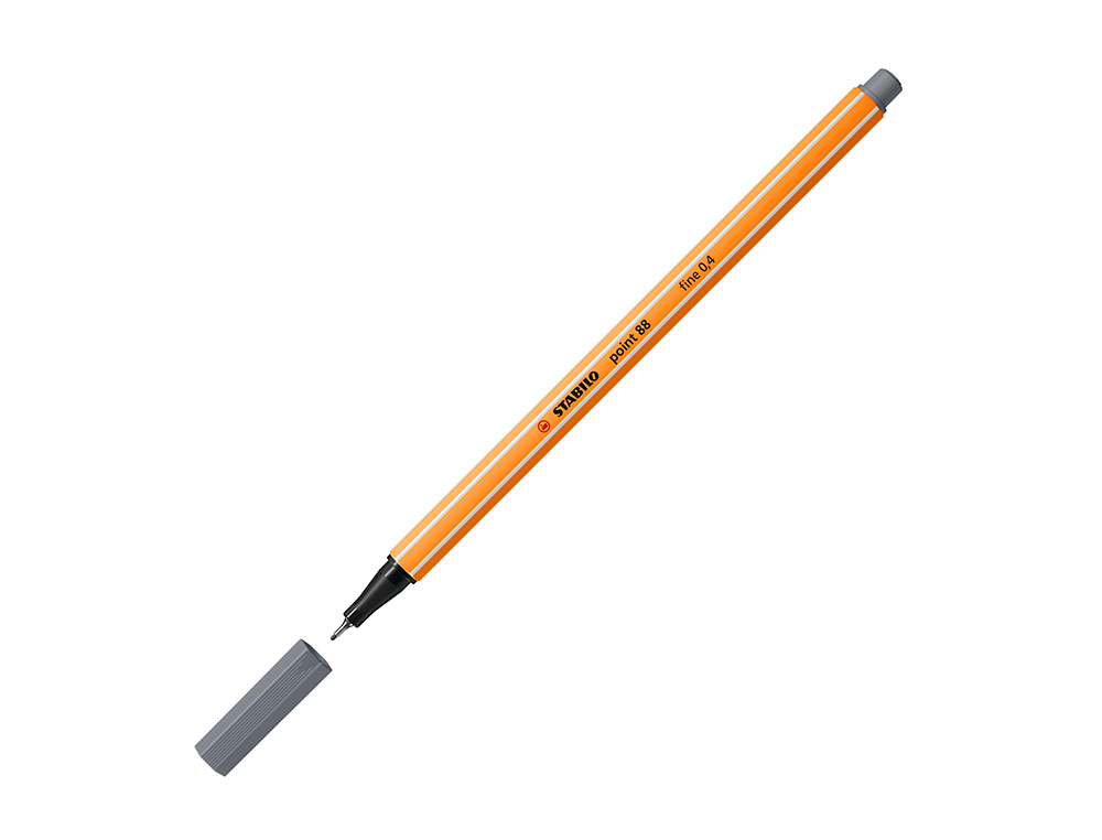 ROTULADOR STABILO PUNTA DE FIB RA POINT 88 GRIS OSCURO PUNTA FINA 0,4MM
