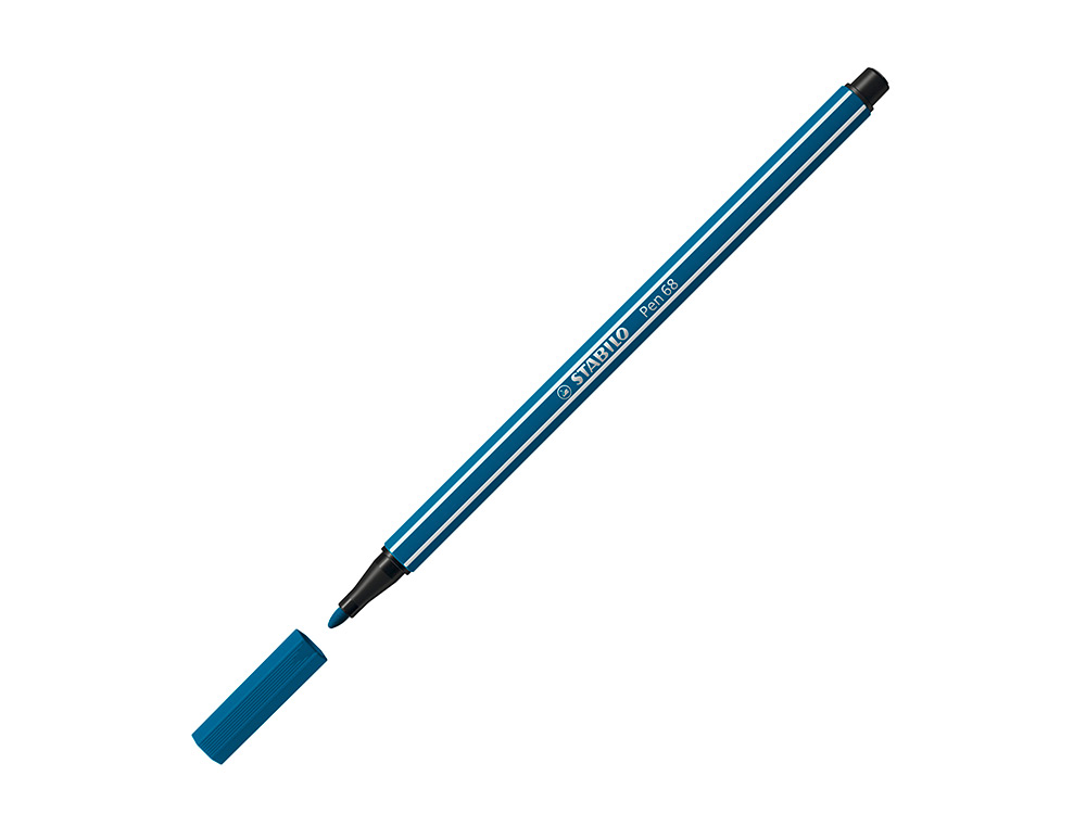ROTULADOR STABILO ACUARELABLE PEN 68 TURQUESA PUNTA GRUESA 1MM