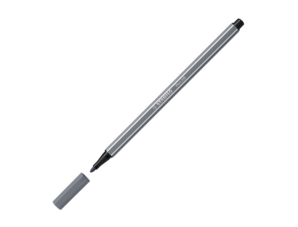 ROTULADOR STABILO ACUARELABLE PEN 68 GRIS AZULADO MEDIO PUNTA GRUESA 1MM