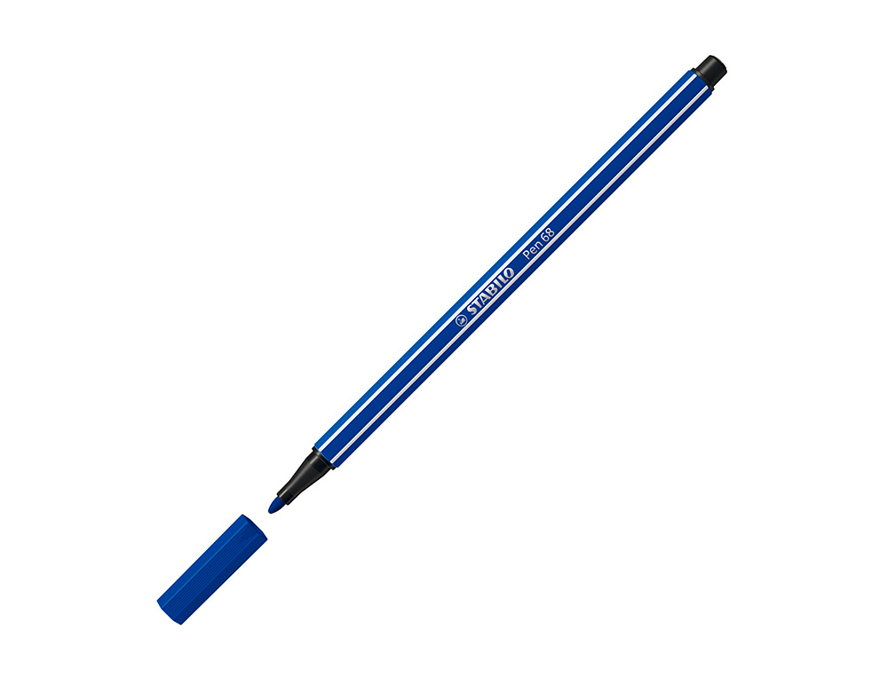 ROTULADOR STABILO ACUARELABLE PEN 68 AZUL MARINO PUNTA GRUESA 1MM