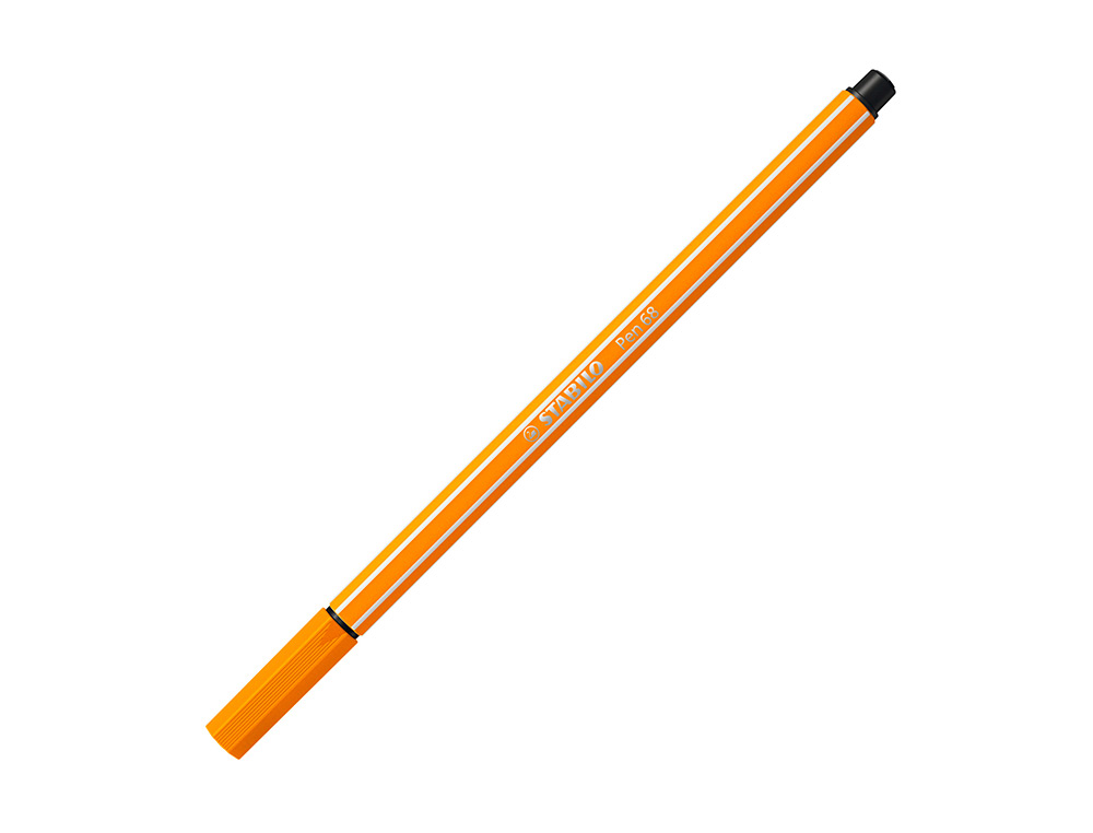 ROTULADOR STABILO ACUARELABLE PEN 68 NARANJA PUNTA GRUESA 1MM