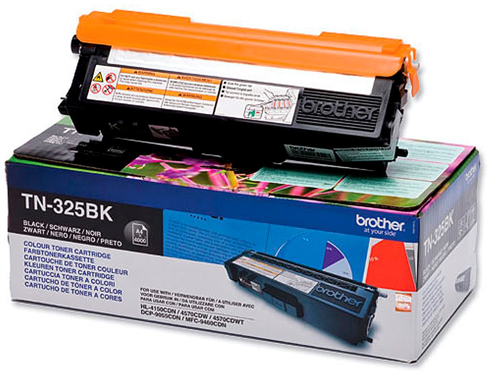 TONER BROTHER TN-325BK NEGRO -4,000PAG- HL-4140CN HL-4150CDN HL-4570CDW DCP-9055CDN DCP-9270CDW