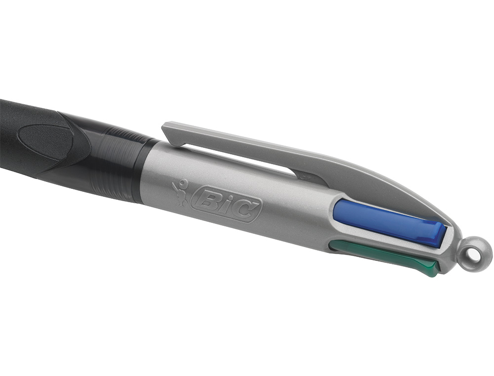 BOLIGRAFO BIC CUATRO COLORES CON GRIP COLORE NEGRO PUNTA 1,3 MM