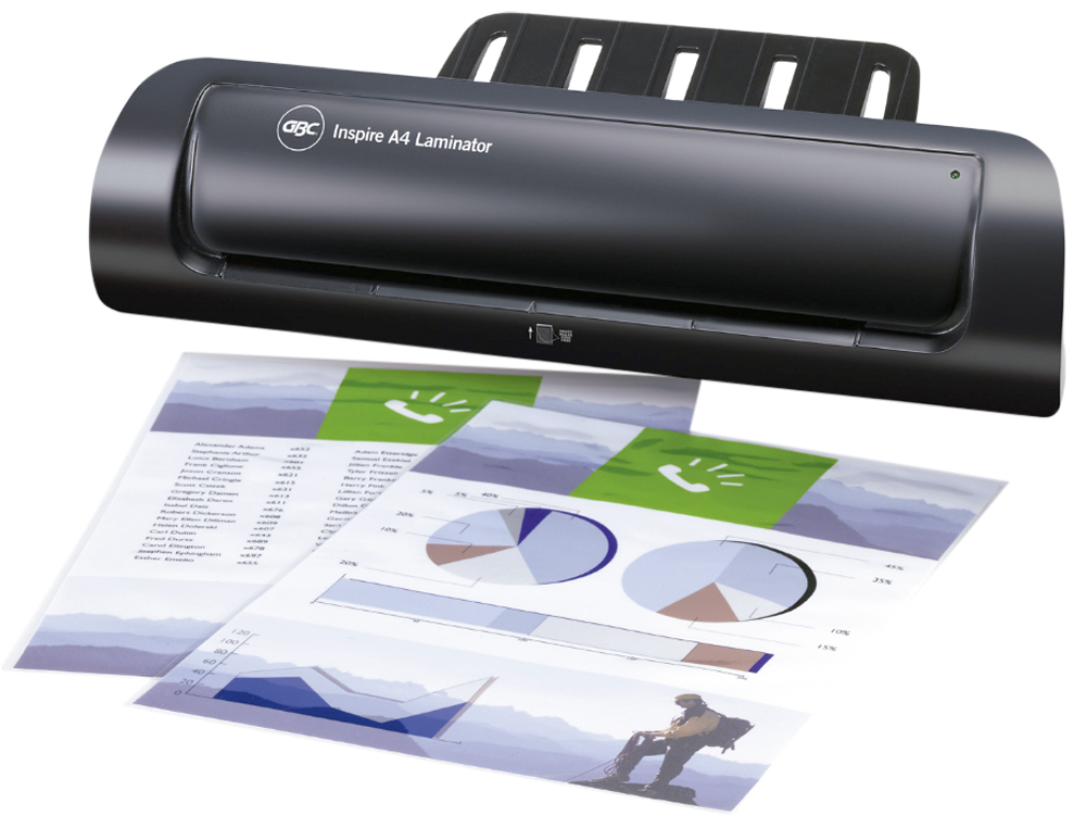 PLASTIFICADORA INSPIRE DIN A4 2 RODILLOS HASTA 80 MC