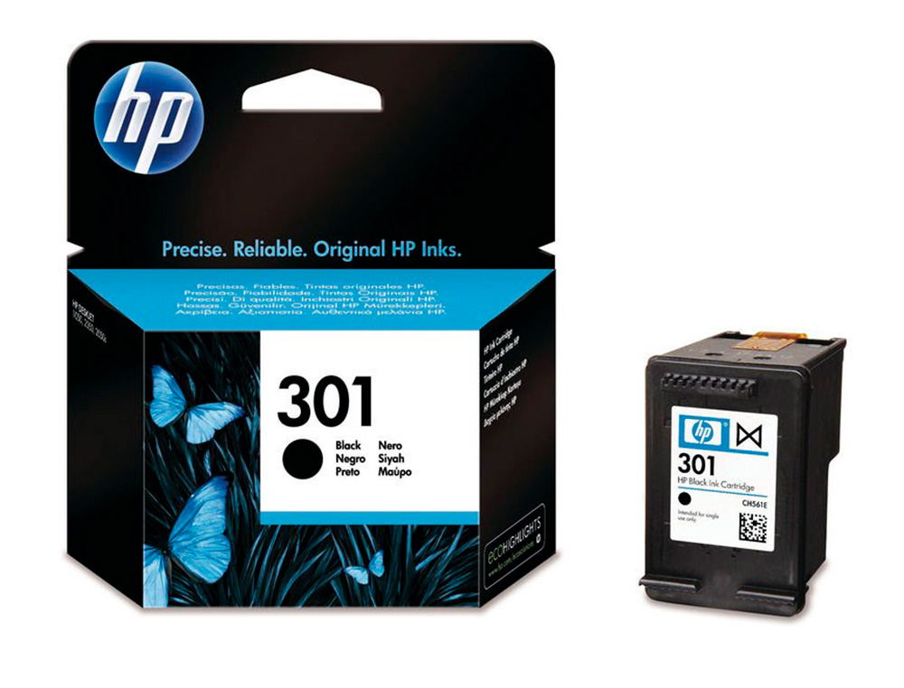INK-JET HP N.301 NEGRO DESKJET/ 1050/ 2540/ 3050 ENVY 4500 5530 OFFICEJET 2620 4630