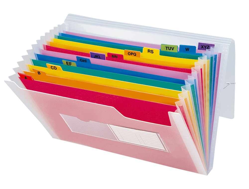 CARPETA LIDERPAPEL CLASIFICADOR FUELLE POLIPROPILENO DIN A5 SPECTRAFILE