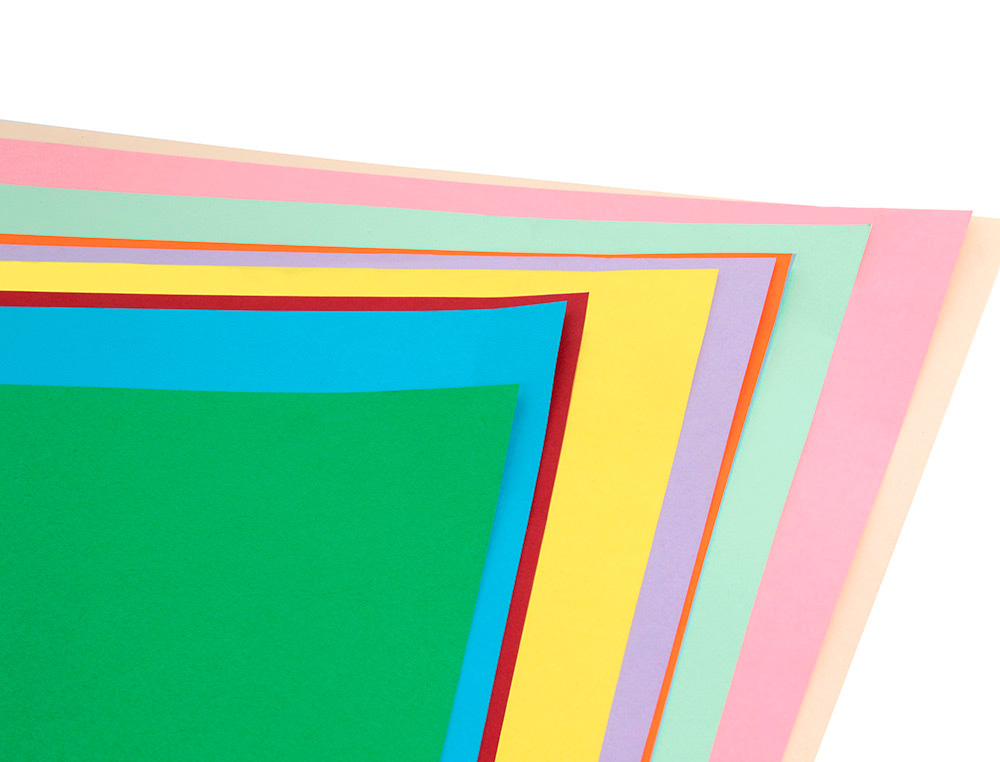 BLOC TRABAJOS MANUALES LIDERPAPEL CARTULINA 297X420MM 10 HOJAS COLORES SURTIDOS