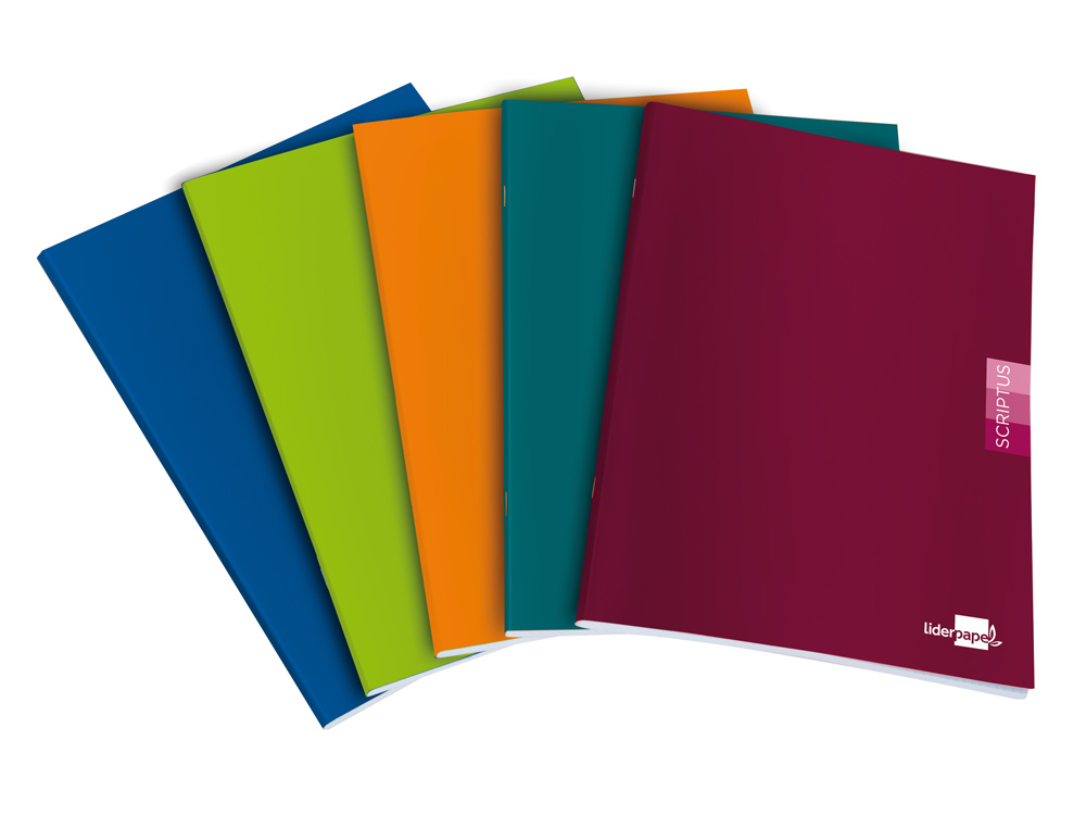 LIBRETA LIDERPAPEL SCRIPTUS A4 48 HOJAS 90G/M2 CUADRO 6MM CON MARGEN