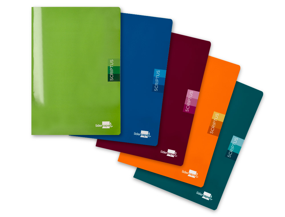 LIBRETA LIDERPAPEL SCRIPTUS A4 48 HOJAS 90G/M2 CUADRO 6MM CON MARGEN